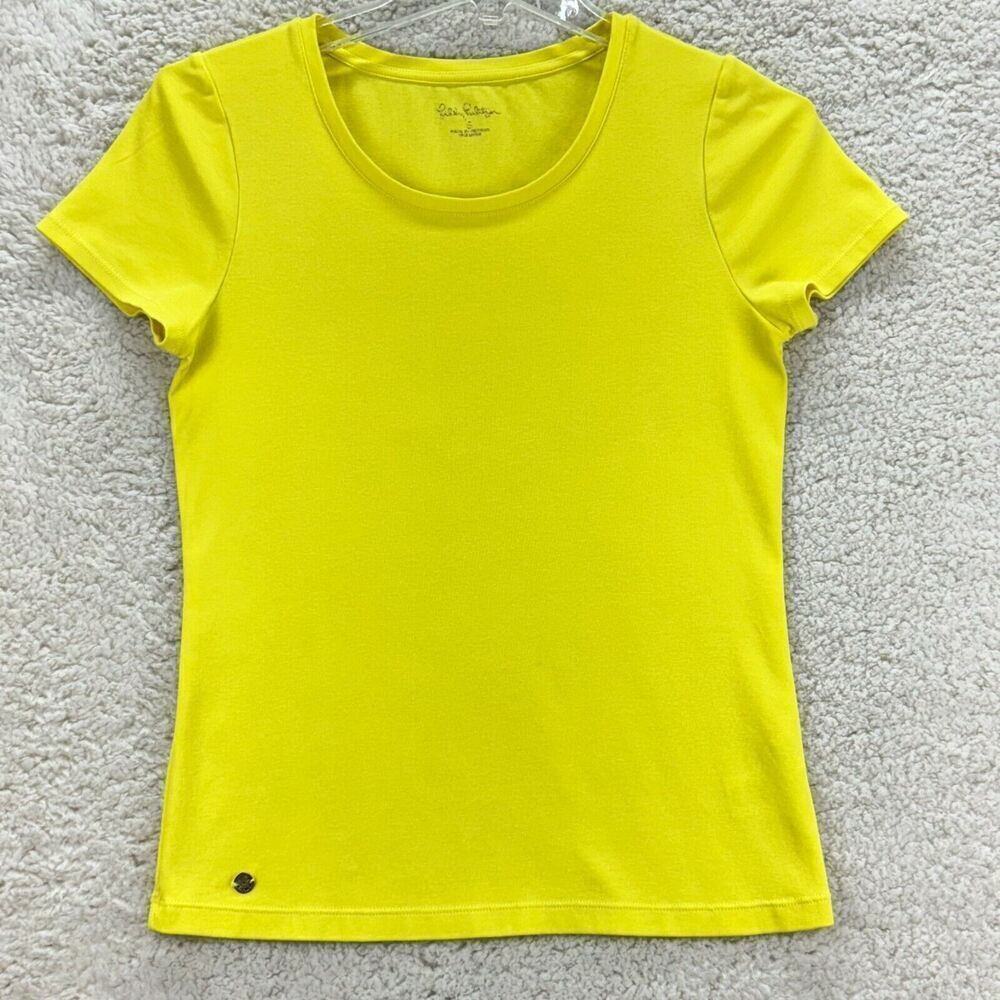 Lilly Pulitzer Bright Yellow Short Sleeve Tee
